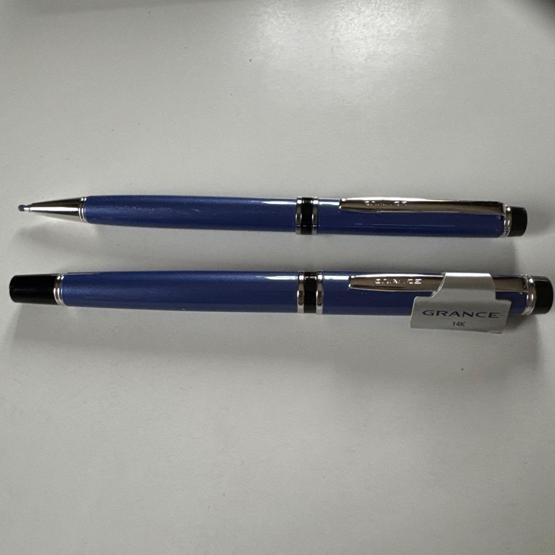 パイロット2010年限定万年筆Fニブ細字ボールペングランセあじさい