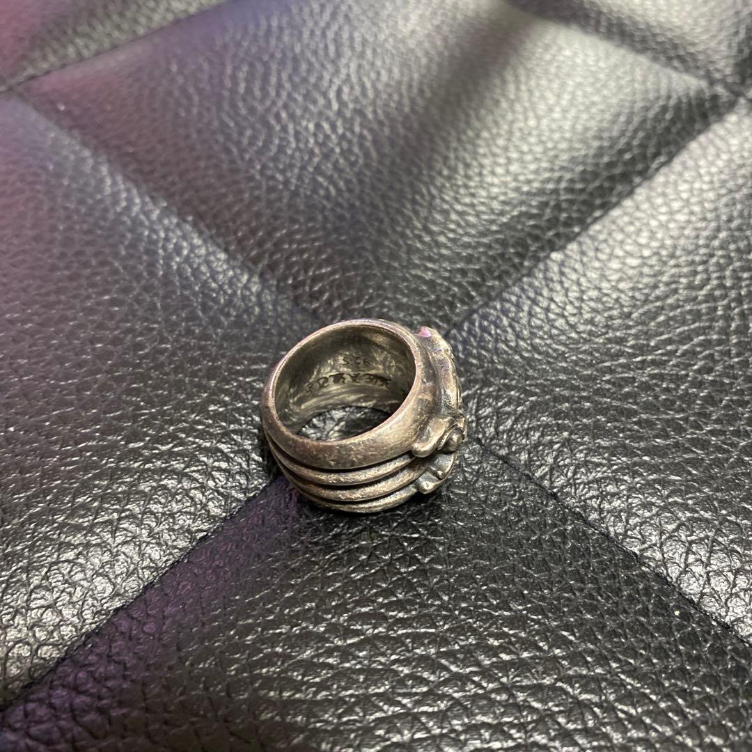 シルバー925 ダガーハート デザインリング