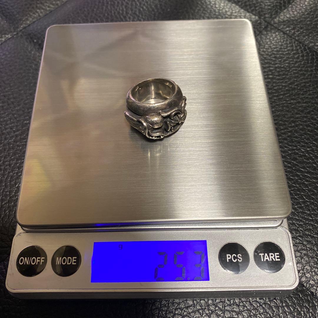 シルバー925 ダガーハート デザインリング