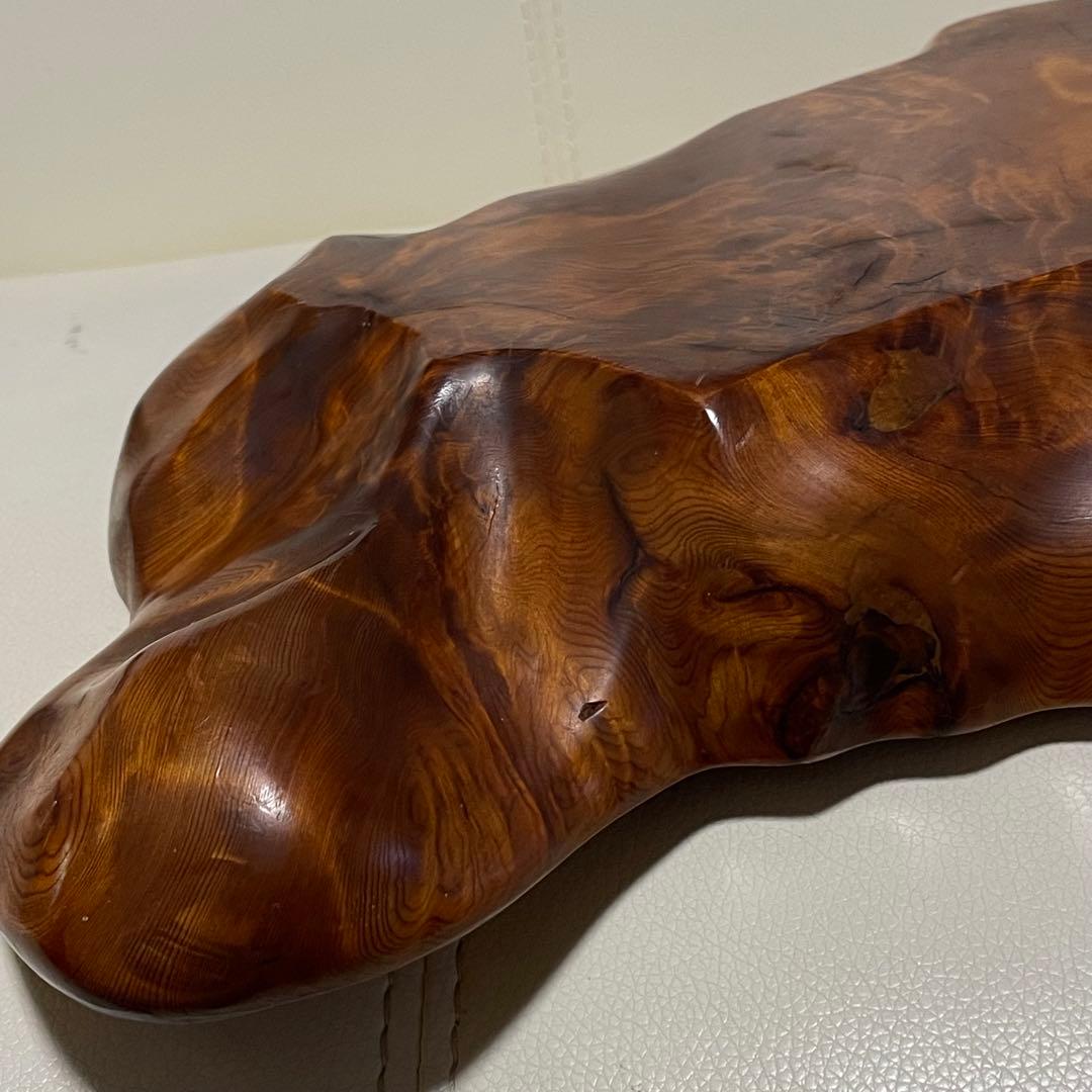 屋久杉台座 花台 飾り台 工芸品 置台 希少置き台 世界遺産 生け花