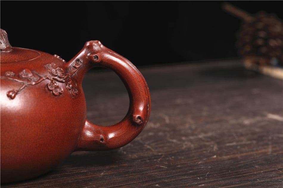 梅の花が春を告 中国古美術 紫砂壺・紫泥急須・茶壺・