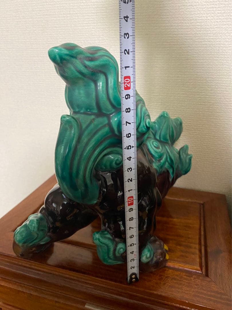 素晴らしい から 獅子 シーサ 昭和初期 除魔け 緣起物の通販はau PAY