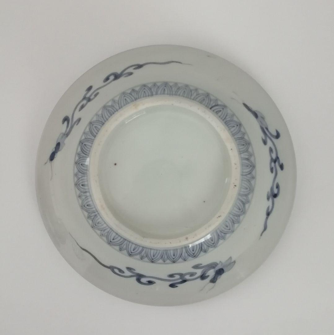 古伊万里　蓋物　色絵金彩　鳳凰と龍の図　食籠