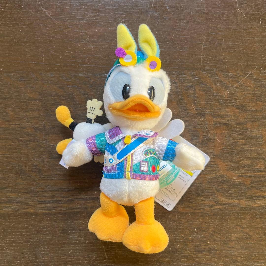 ドナルドダック ぬいぐるみバッジ ストラップキーチェーン セット