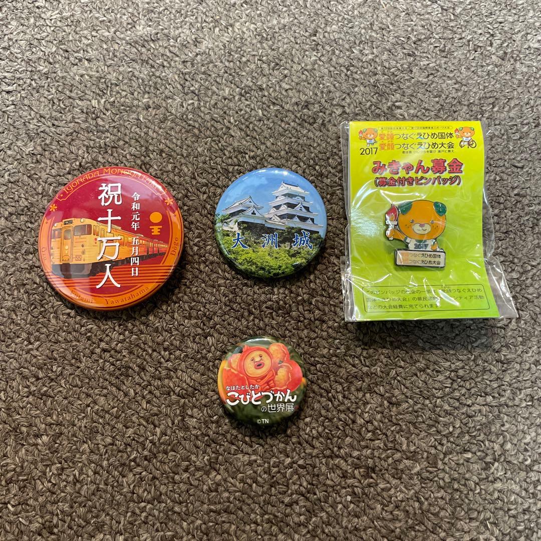 愛媛ゆかりの缶バッジ・ピンバッジセット - メルカリ