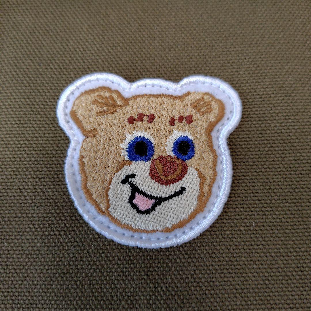 LOVERARY BY FEILER オールドテディ　ワッペントートバッグカーキ