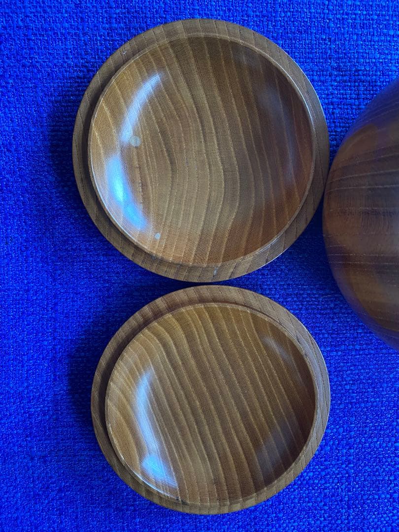 希少 蛤碁石 那智石 180粒ずつ　木箱付