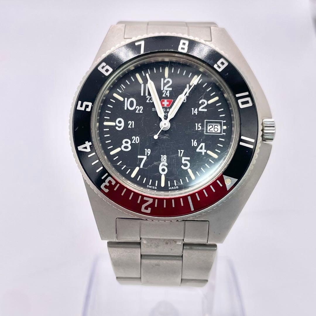 新品電池‼︎ Swiss Army ナビゲーター 腕時計 クォーツ デイト