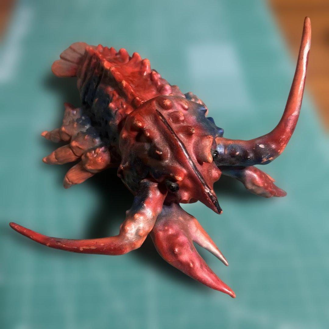 特撮フィギュア ￼エビラ、ゴジラ南海の大決闘マルサンスタンダードサイズ初期型