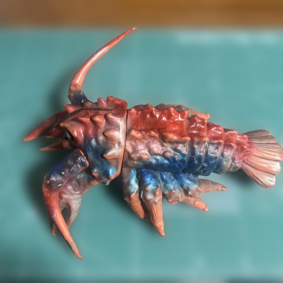 特撮フィギュア ￼エビラ、ゴジラ南海の大決闘マルサンスタンダードサイズ初期型