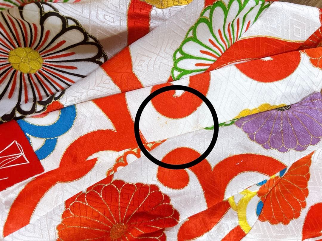 アンティーク総絞り♡七五三　3歳　女の子　フルセット　一式　赤系　レトロ着物