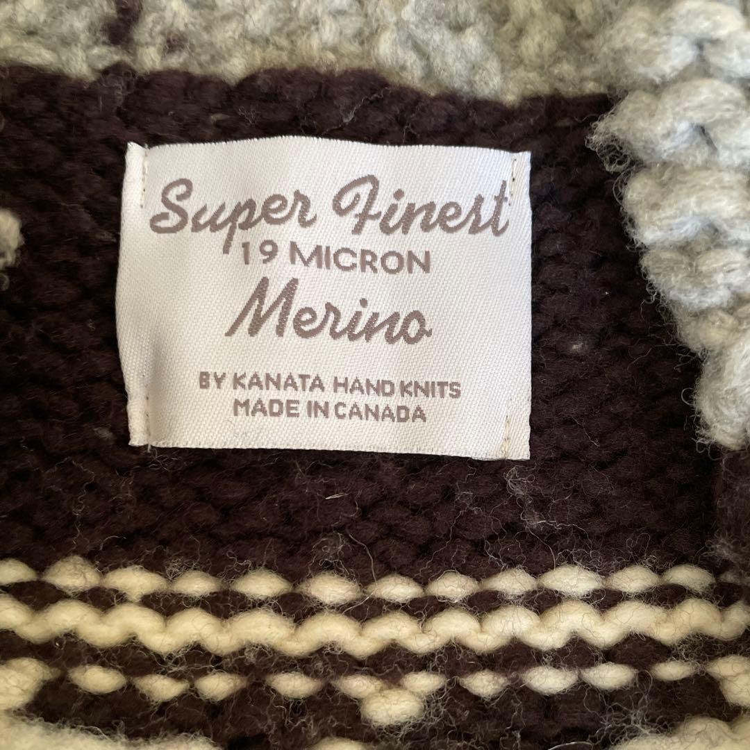 カウチン セーター kanata ニット カナダ製 カナタ 雪の結晶