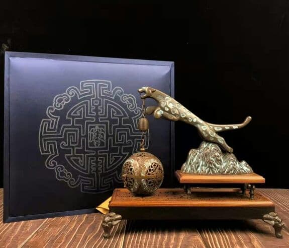 激レア！細工銅製 弥勒仏笑仏 開運財運風水置物