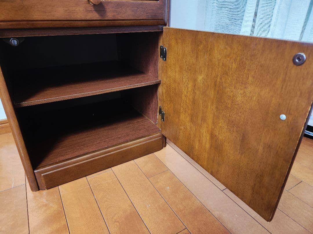 木製ライティングビュロー電話台ビューロー昭和レトロアンティーク