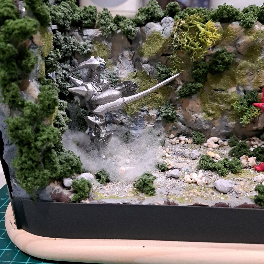 ジオラマ ウルトラマンメビウス セブン 対 グローザム - メルカリ