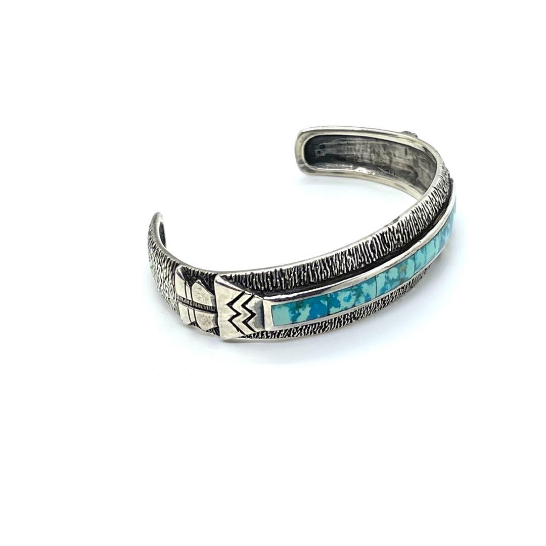 nn ●HOPI・ホピ族ココペリ●ターコイズ●シルバーバングル●ビンテージ