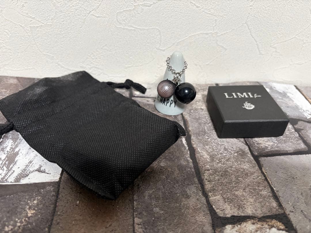 LIMI feu リミフゥ リング -(11号位) 黒xピンク系