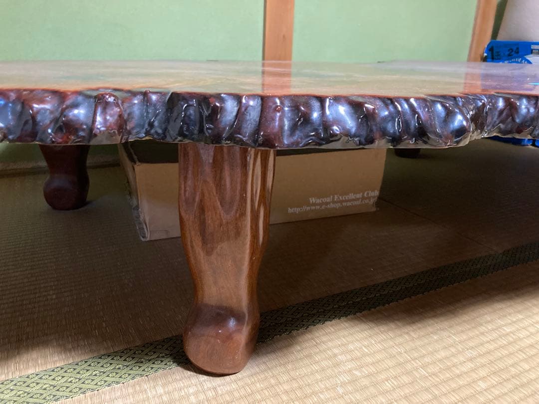 user e25f308cさん専用 送料込 花梨 （かりん）テーブル 座卓 - メルカリ