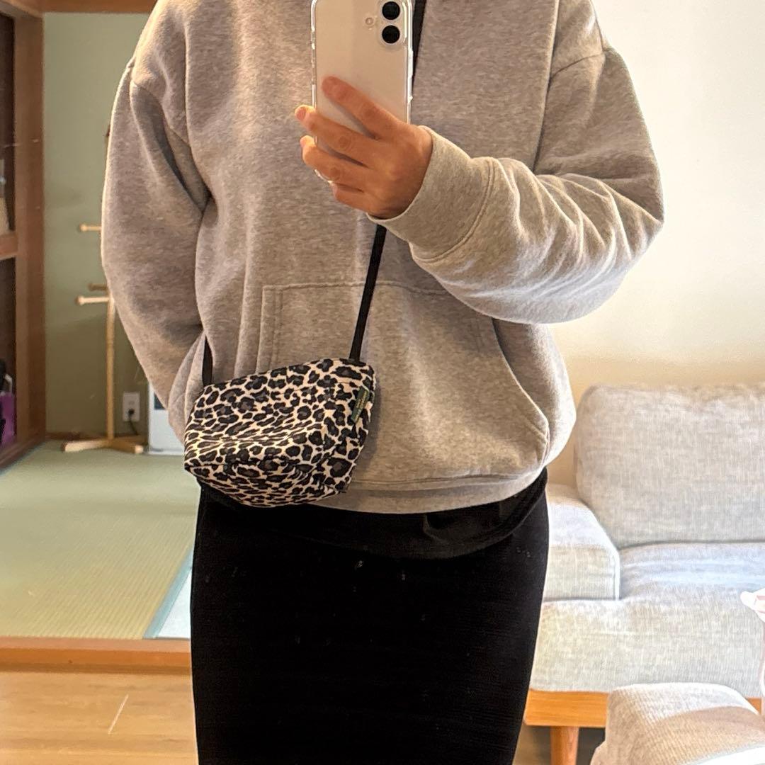 Hervé Chapelier ヒョウ柄ショルダーバッグ