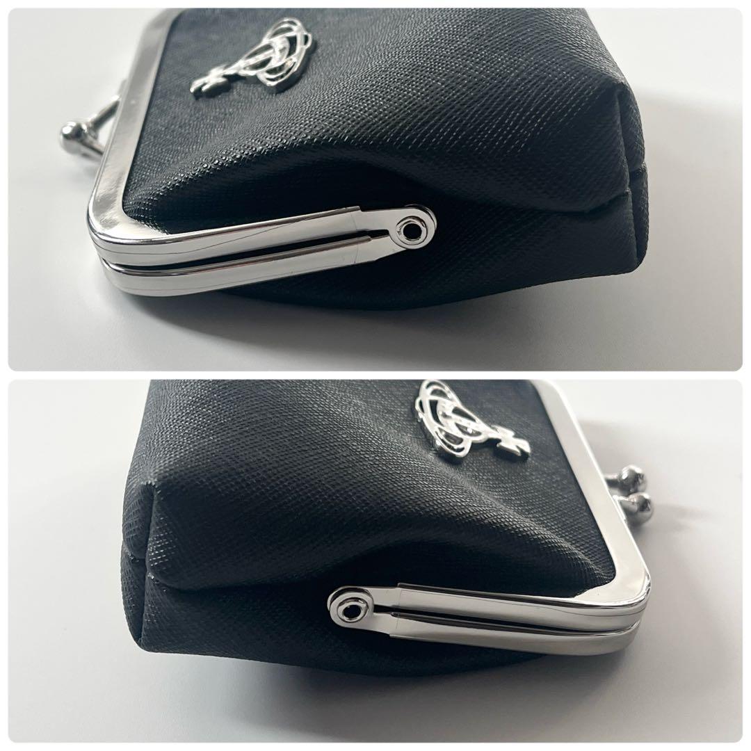 ヴィヴィアンウエストウッド　がま口　ケース　オーブ　レザー　黒　ブラック