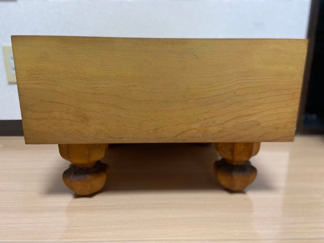 本榧 碁盤 木裏 板目 五寸 繊細な木目 囲碁 将棋 超重量 貴重