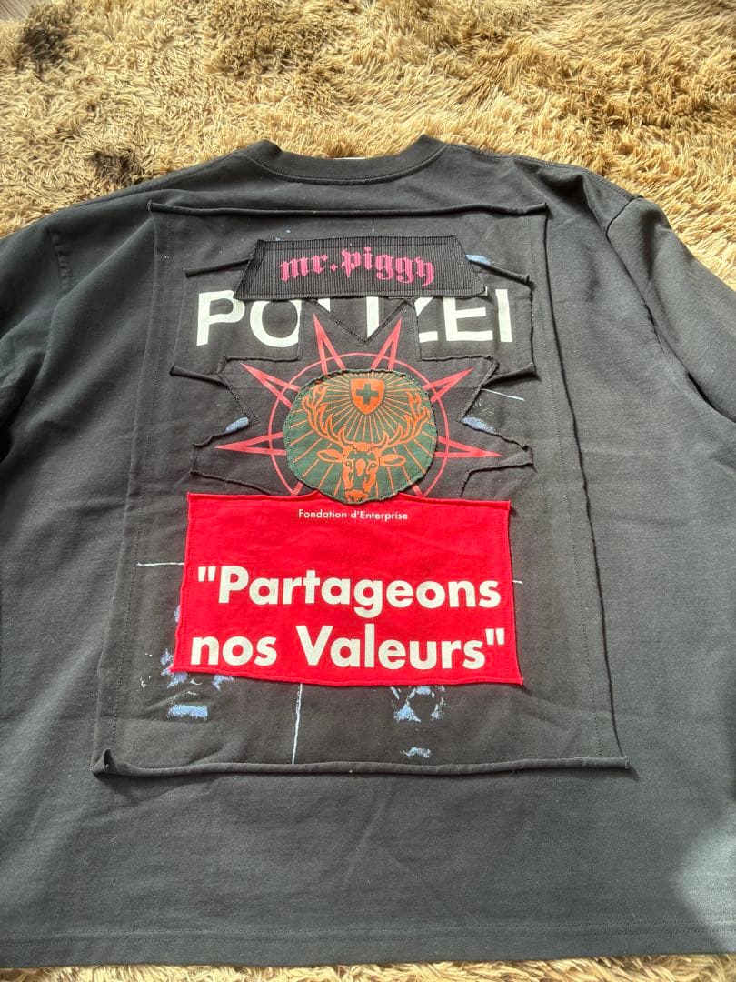 VETEMENTS パッチワークTシャツ ブラック S 米津玄師着用