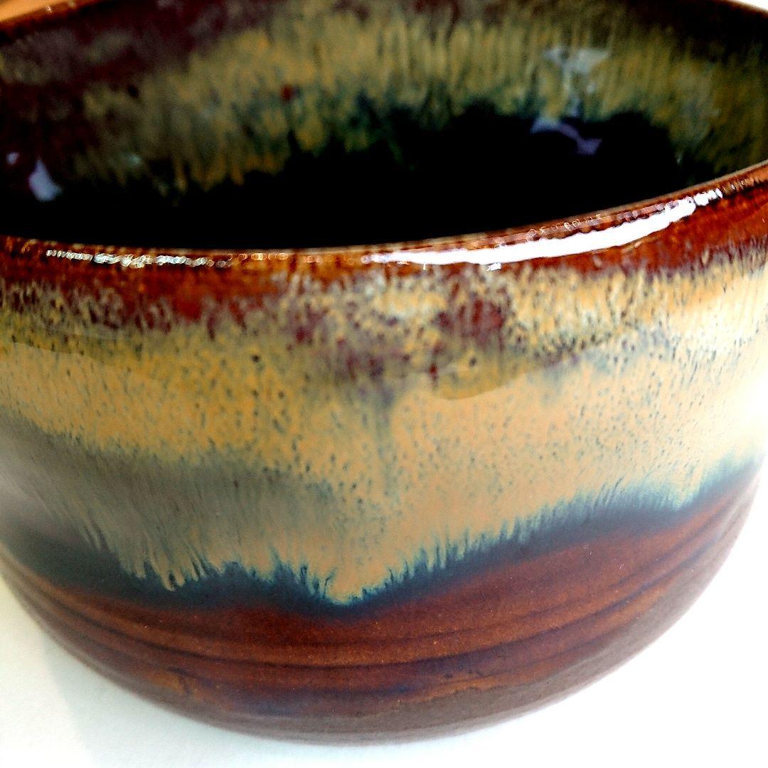 【茶道具】鬼丸雪山作 高取焼 建水