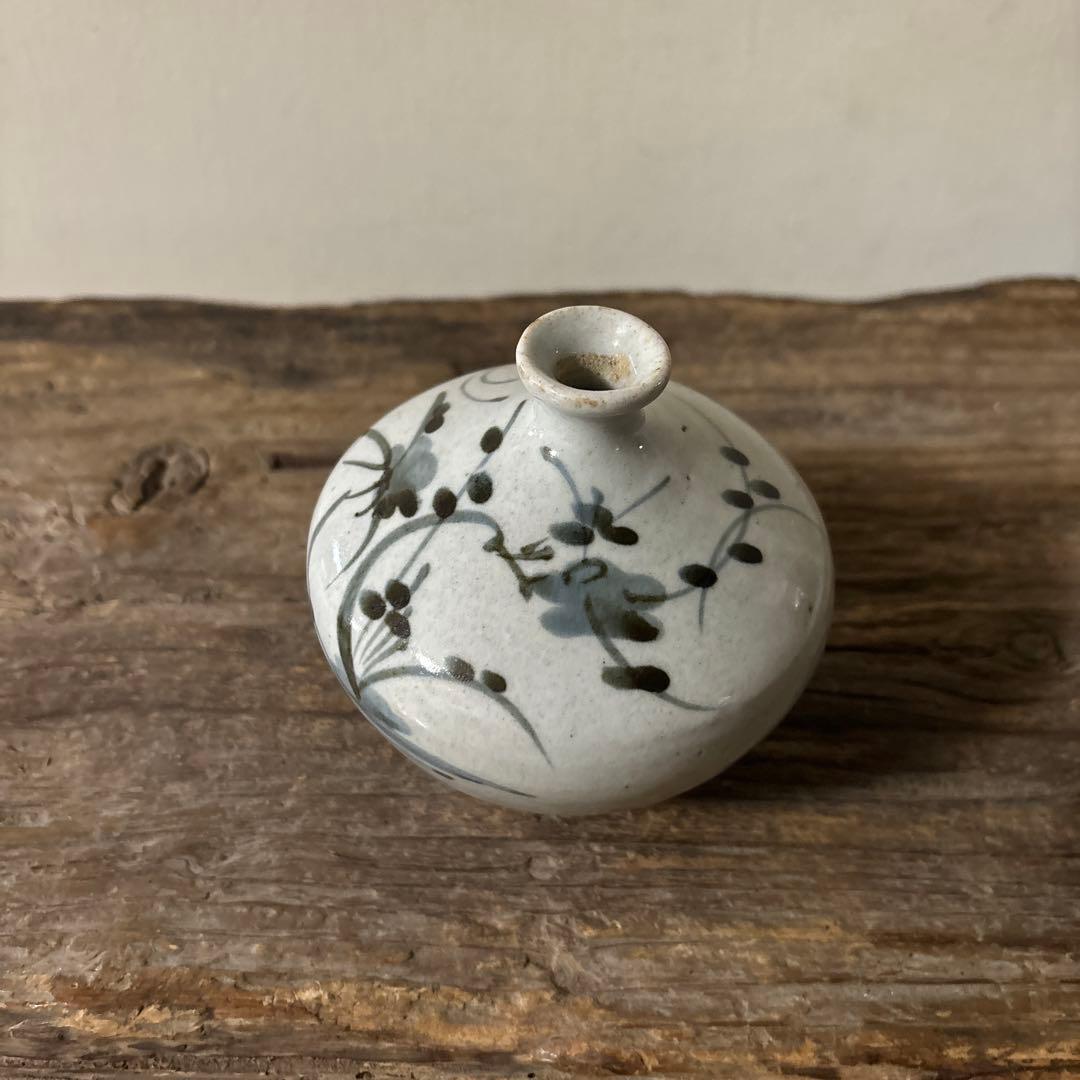 古伊万里染付油壷 ②江戸時代 骨董 民芸 古道具 アンティーク検:白洲正子