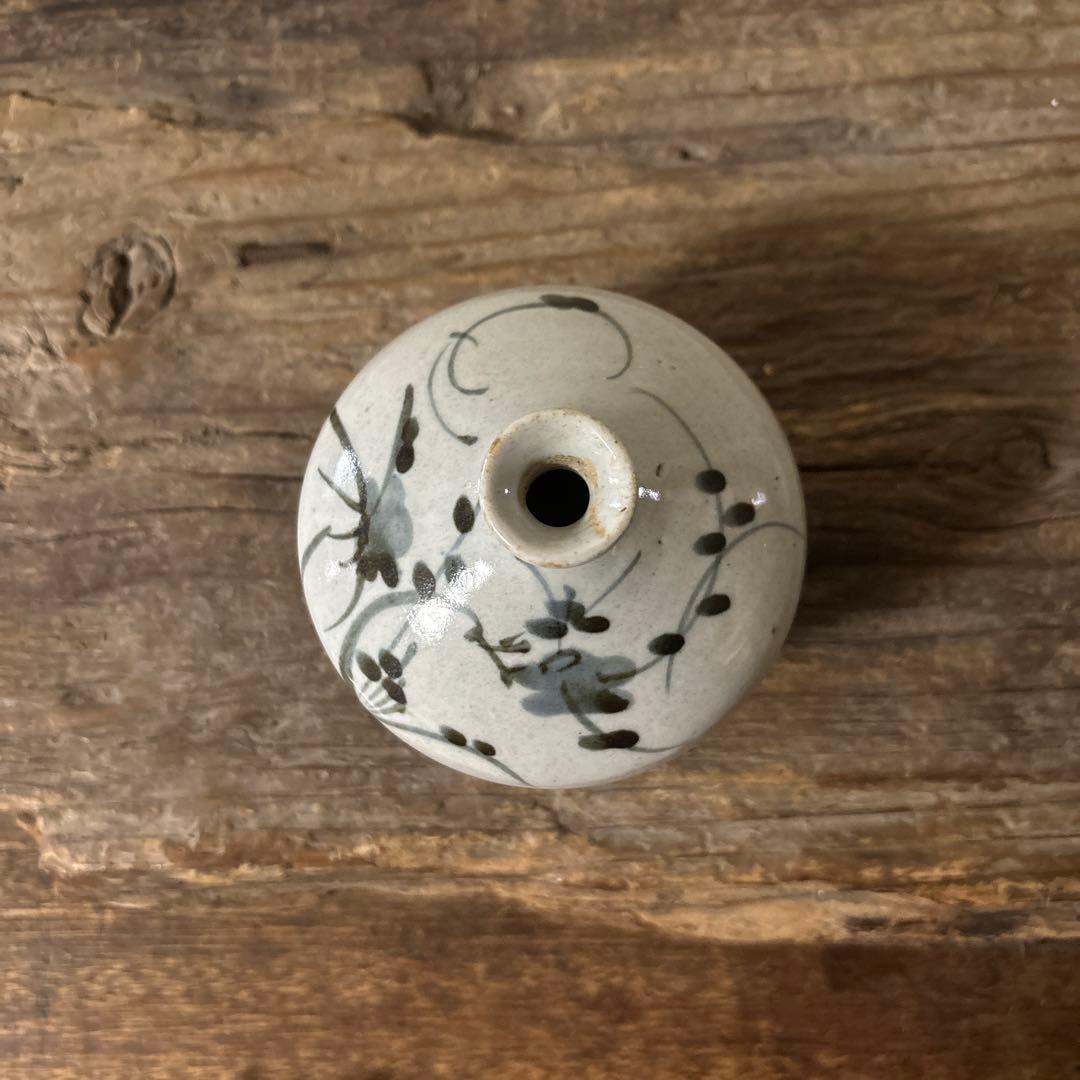 古伊万里染付油壷 ②江戸時代 骨董 民芸 古道具 アンティーク検:白洲正子