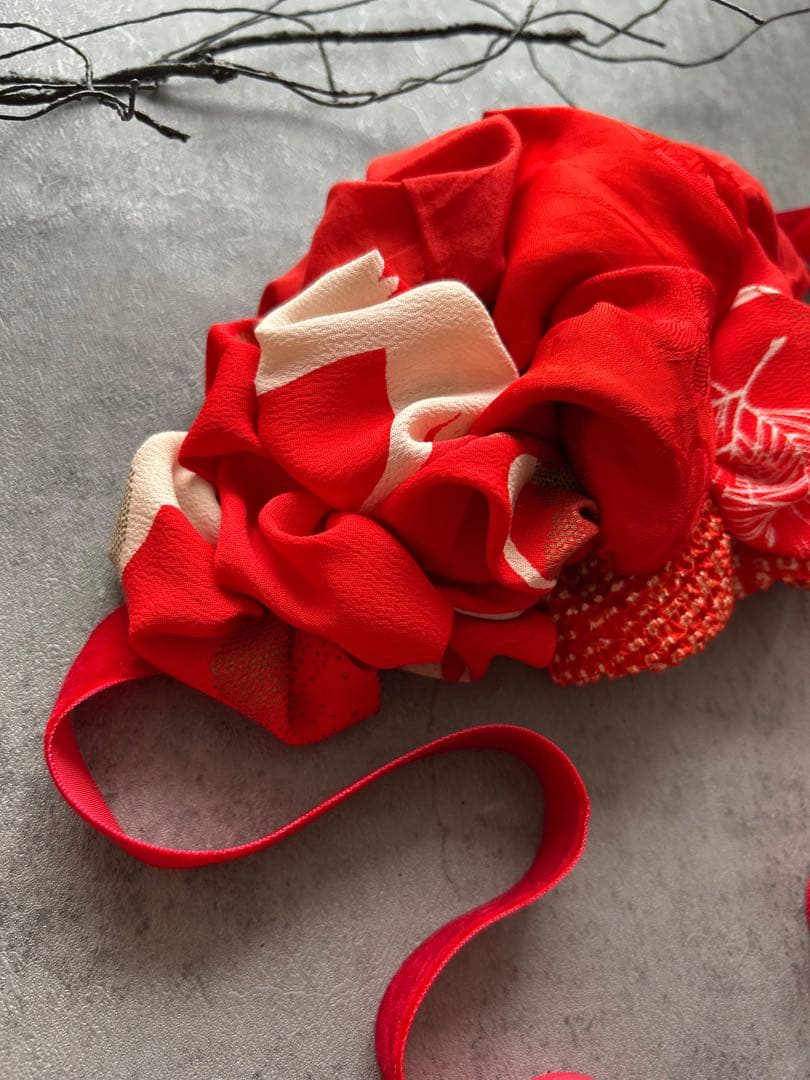 つ*ま様 七五三　七五三髪飾り　ヘッドドレス　着物髪飾り　リメイク髪飾り　022