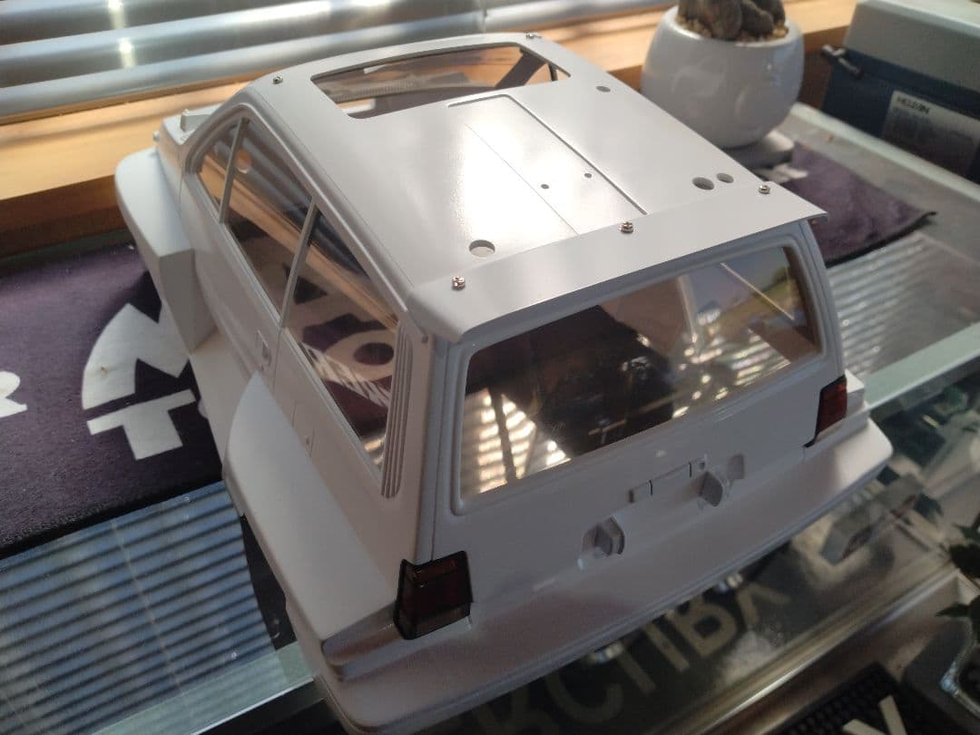 【塗装後未使用】タミヤ　シティターボ　ボディ＆ドライバーフィギュア