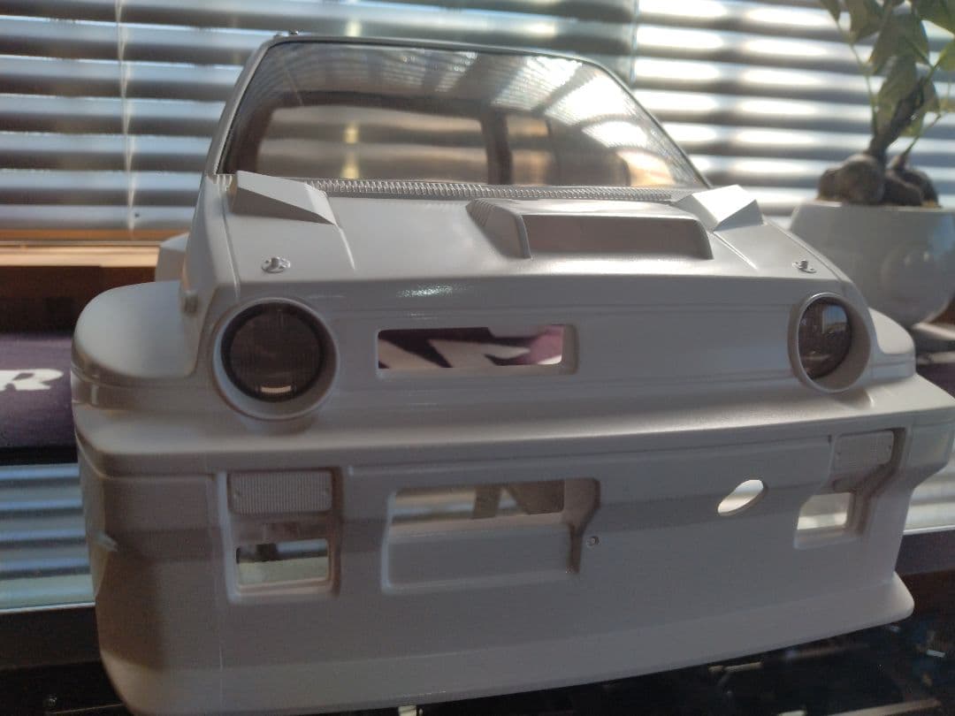 【塗装後未使用】タミヤ　シティターボ　ボディ＆ドライバーフィギュア