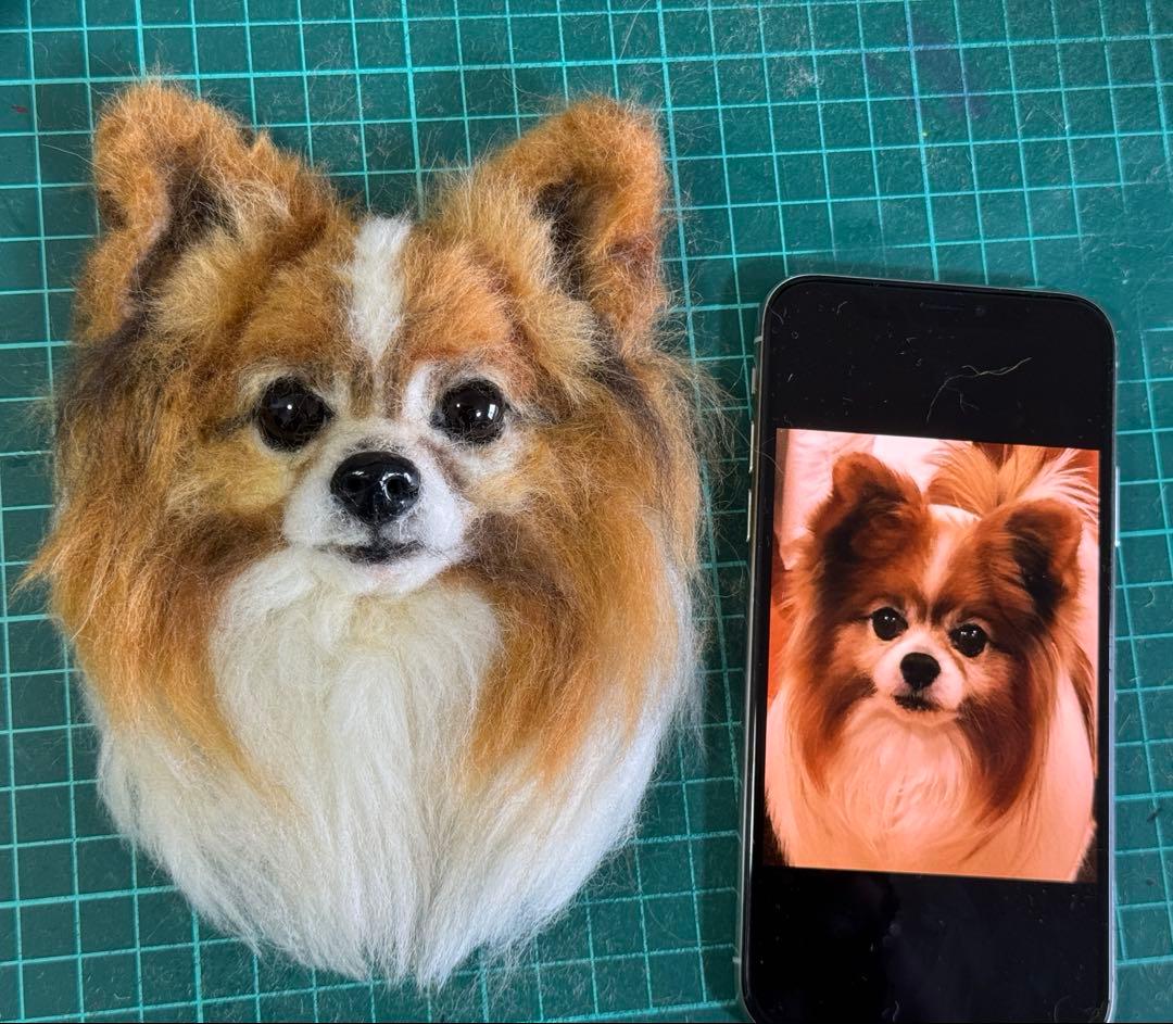 わんこ限定 わたわたペット うちの子プレート 羊毛フェルト作品