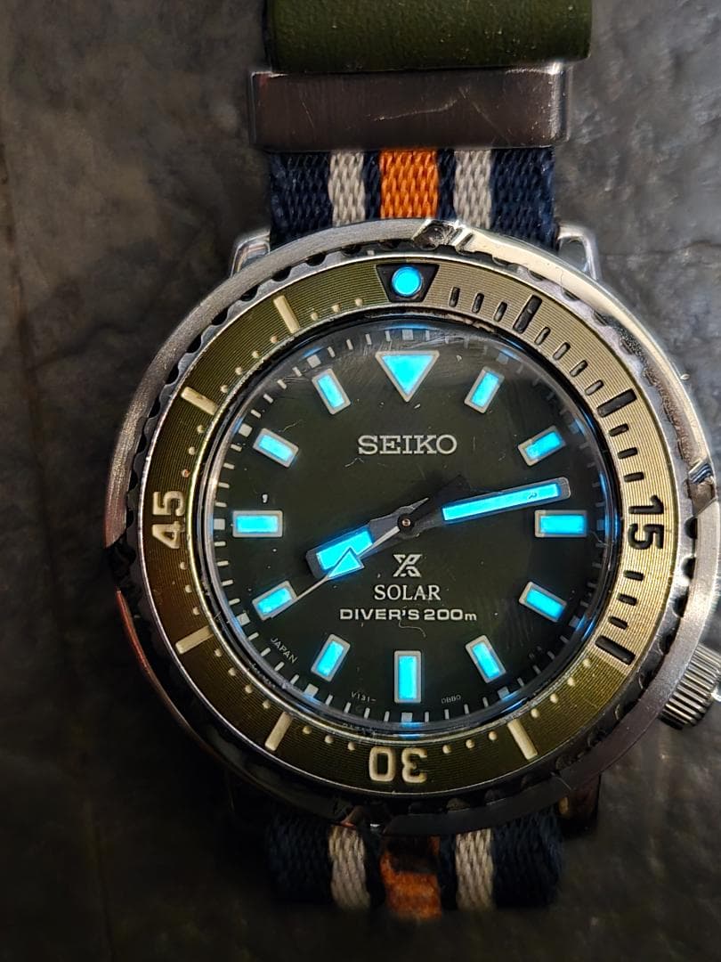 SEIKOダイバーズプロスペック200M/V131-0AM0　ソーラー発電