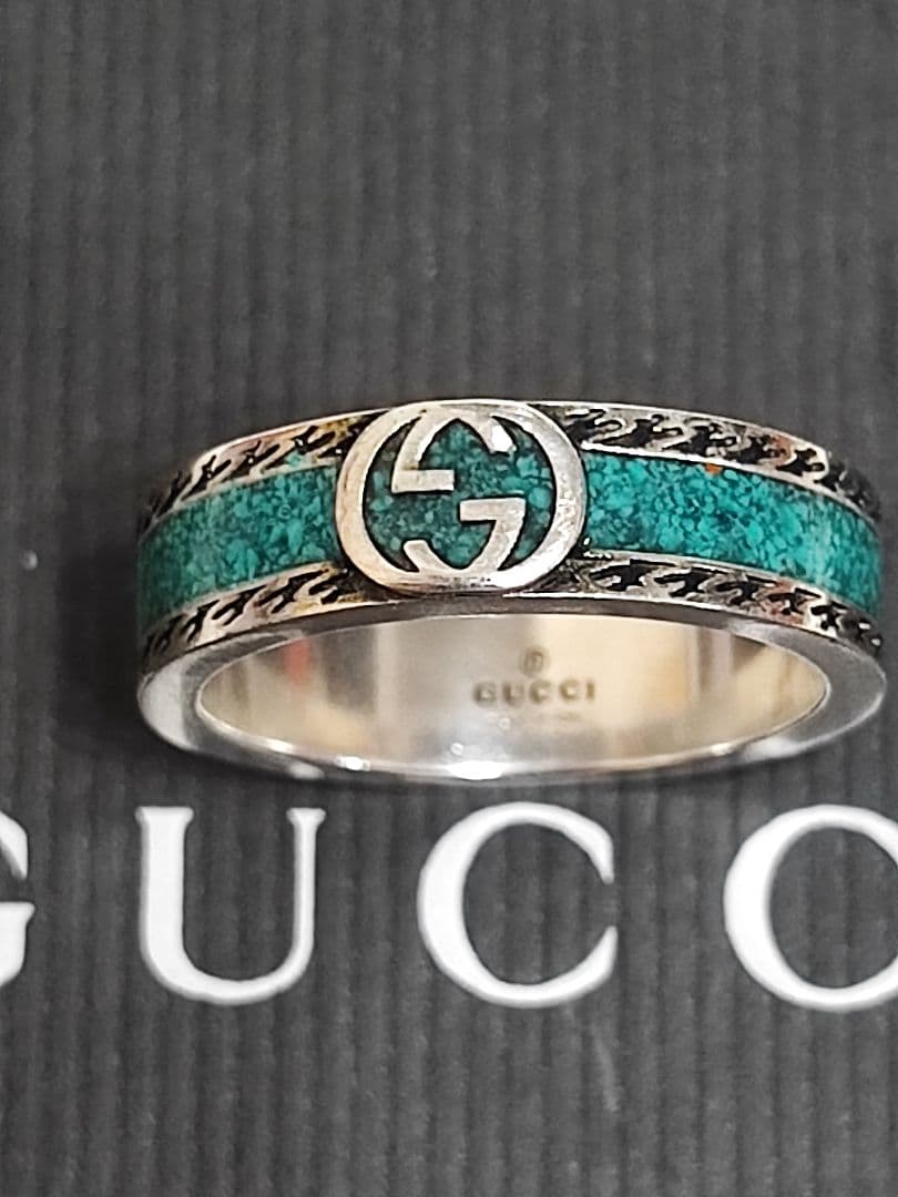 新品 グッチ インターロッキング G リング ユニセックス 19号 指輪