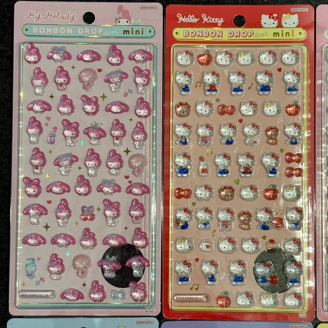 【正規品】サンリオ ボンボンドロップシール mini 8種類 コンプリート②