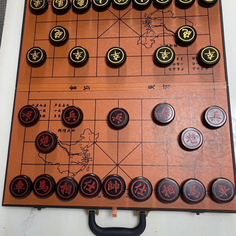 天然薬王石中国将棋   現代工芸品  美術品 置物