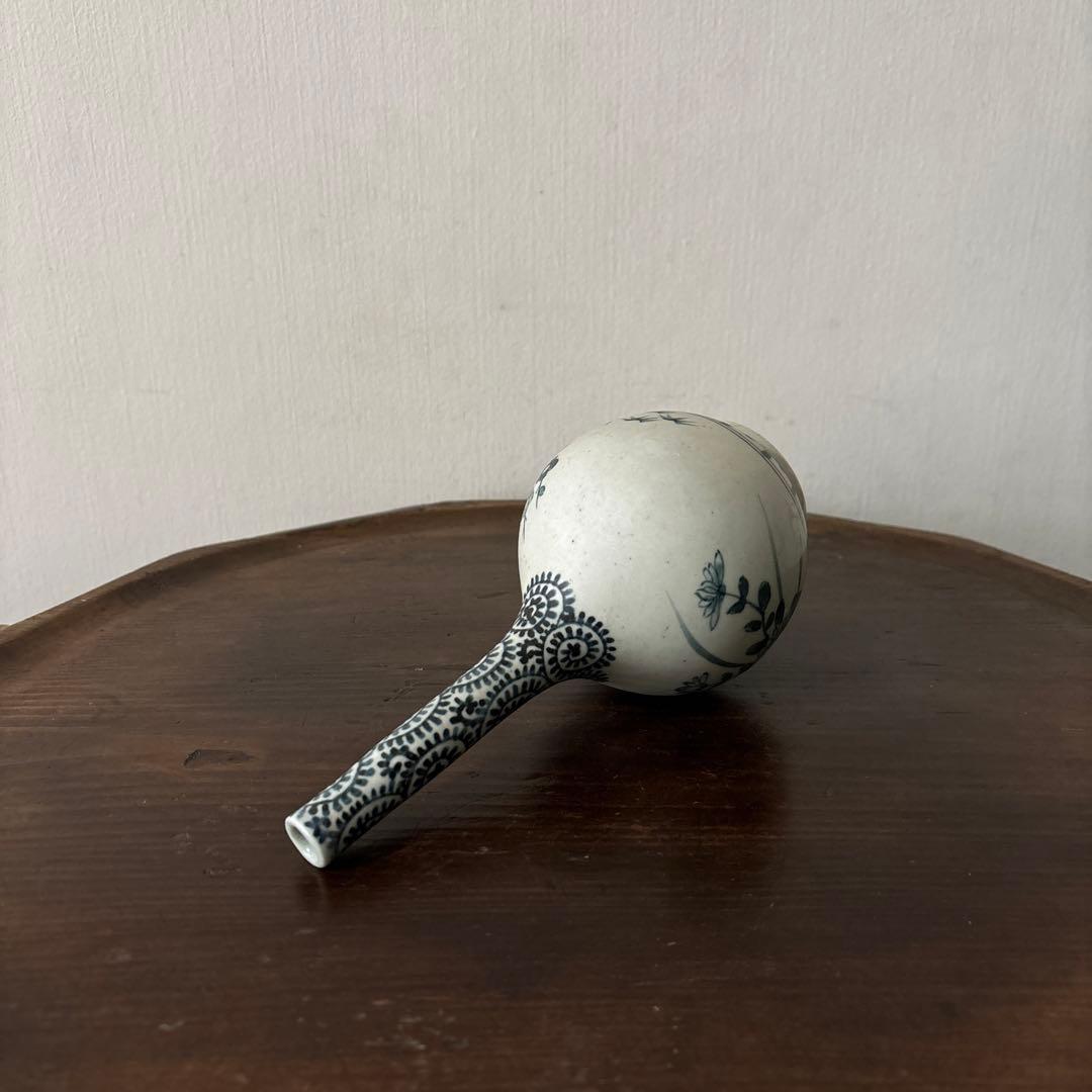 伊万里染付　徳利　一輪挿し　古道具　アンティーク　骨董　古美術　花器　傷　検李朝