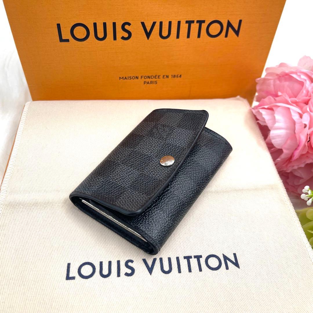 良品＞ ルイヴィトン ダミエ グラフィフィット キーケース 6連 852