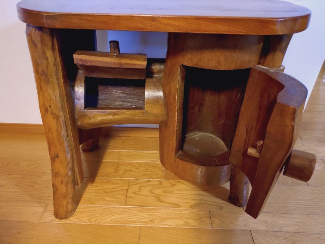 天然木 無垢の置き台、花台、プリンター台として最適。 O111703177