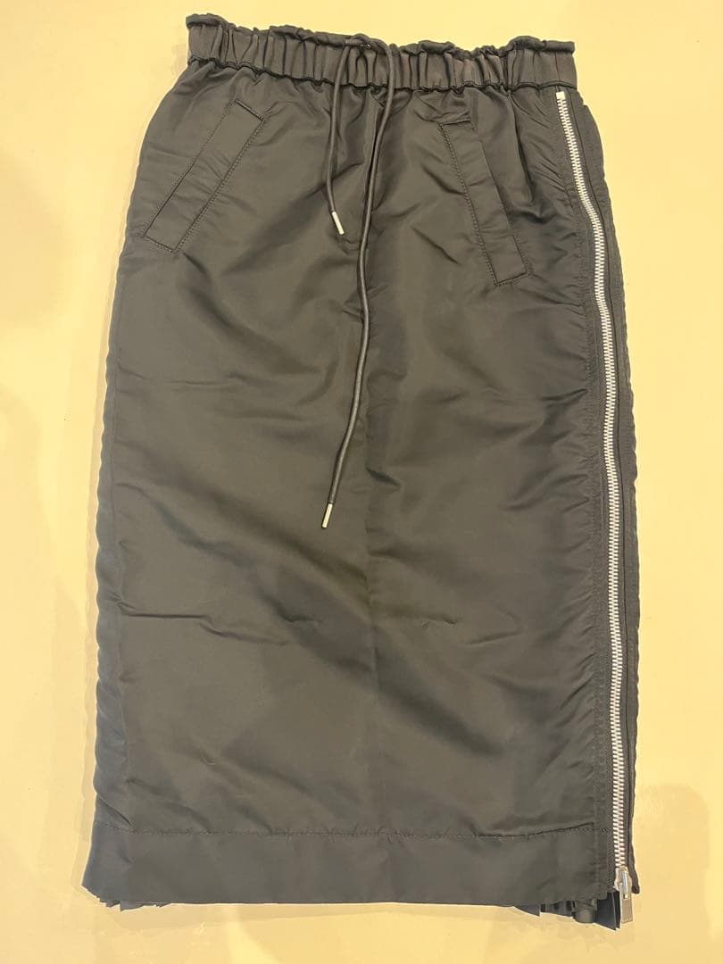 SACAI ブラックプリーツ切り替えスカート サカイisseyギャルソンyama