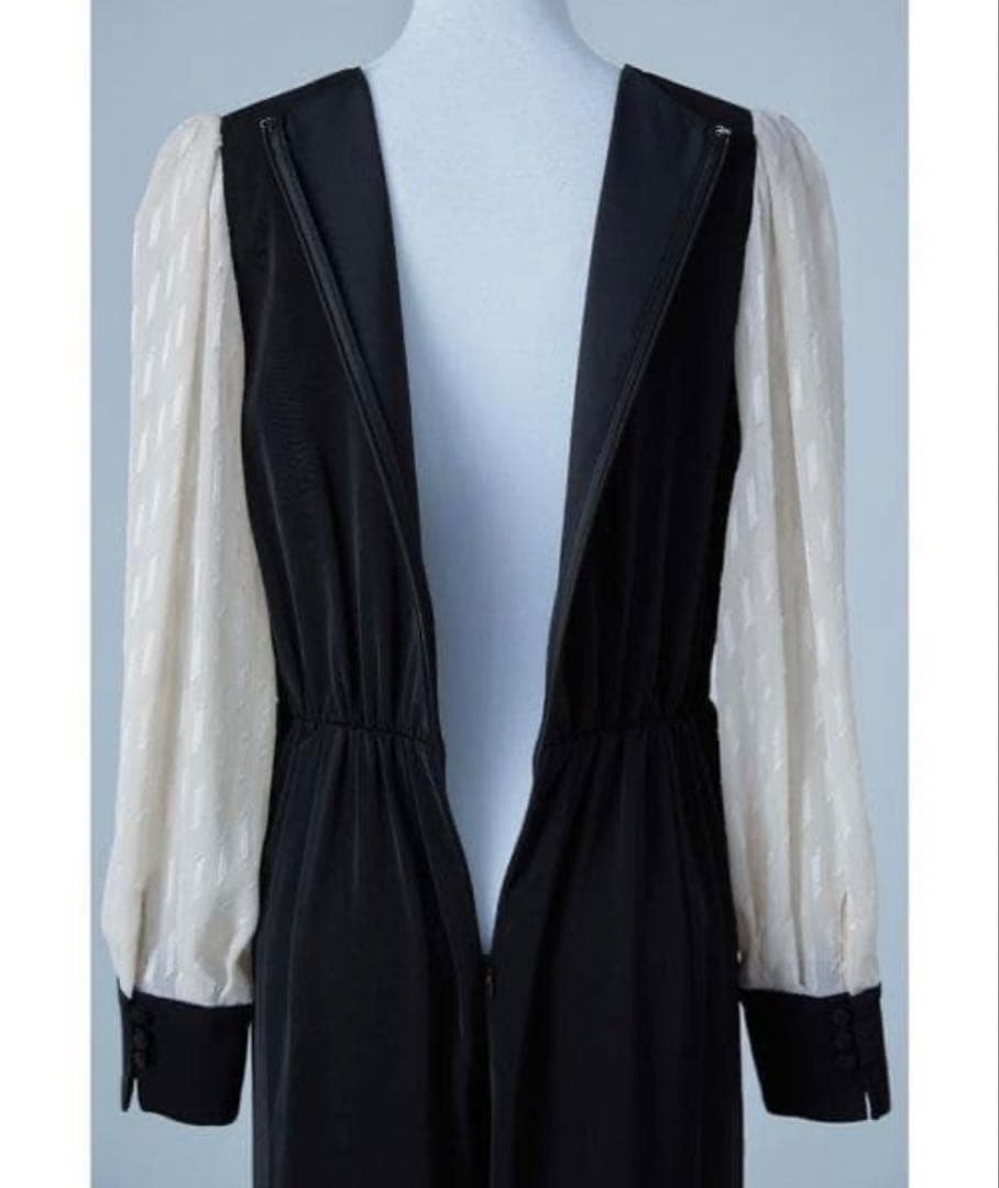 美品 niana カシュクールデザインパンツドレス オールインワン ドレス　黒