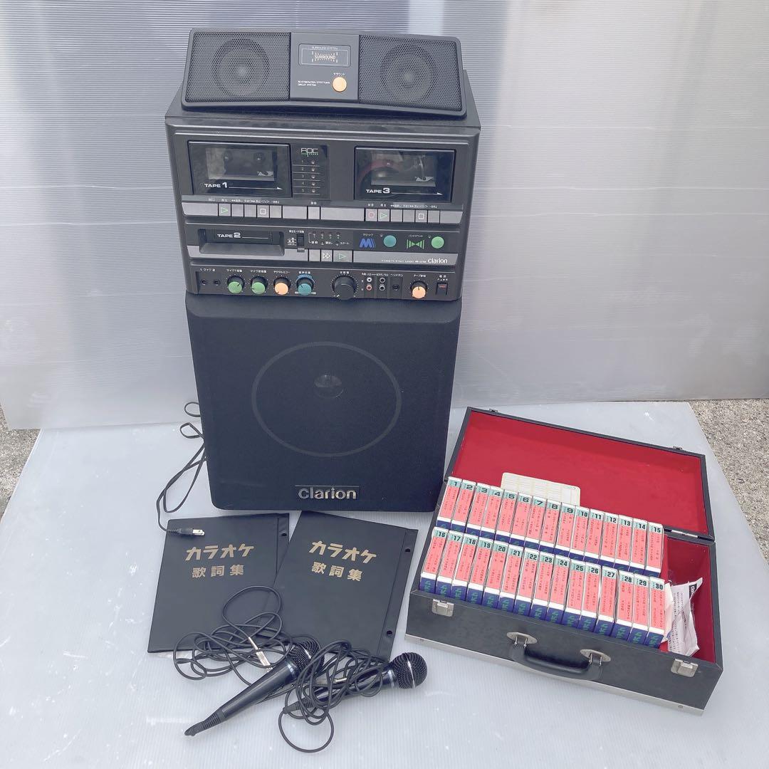 通電確認済 クラリオン カラオケセット テープ付き 演歌 MK-3200A 中古 通電確認済 クラリオン カラオケセット テープ付き 演歌 MK-3200A 中古