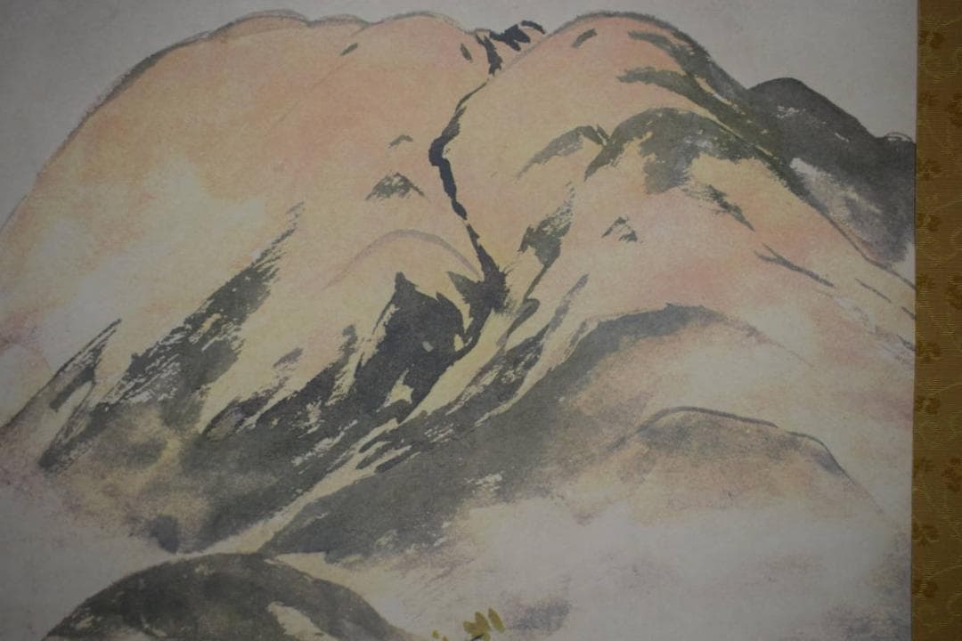 複製/川合玉堂/秋山雨霽/工芸/桐共箱付/布袋屋掛軸HH-498