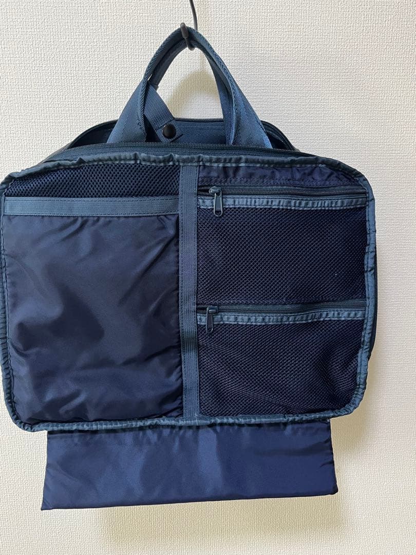 BRIEFINGネイビー ビジネスバッグ ショルダーストラップ付