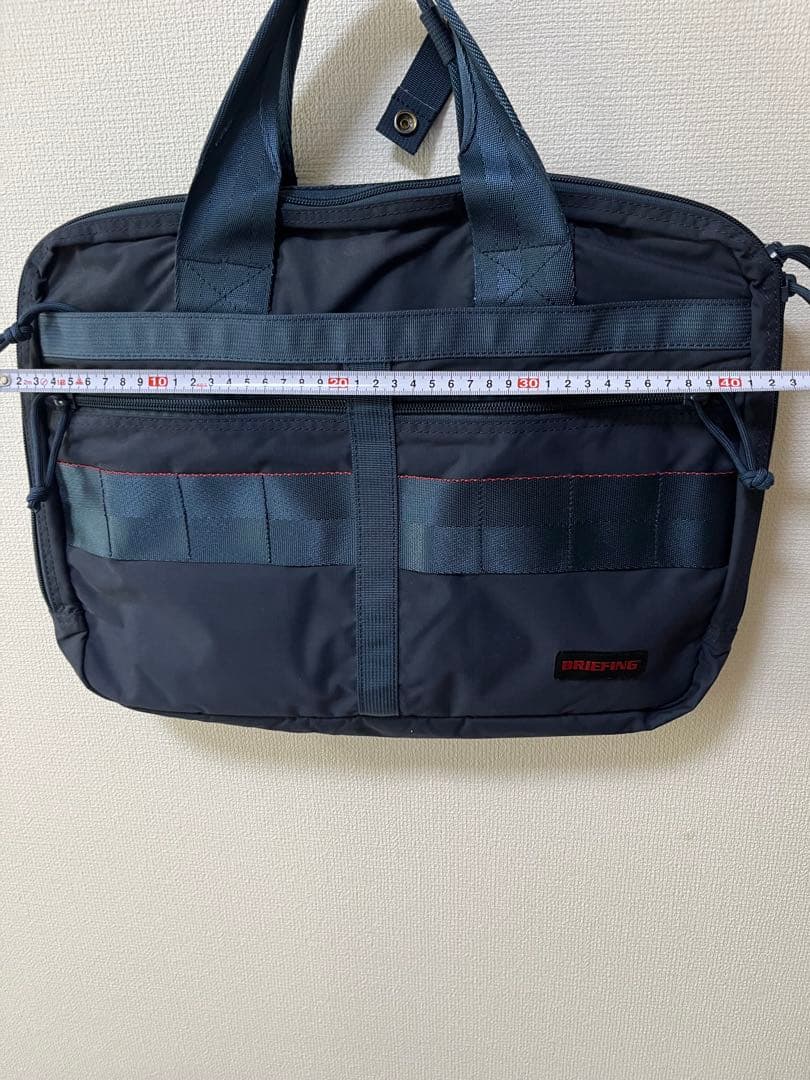 BRIEFINGネイビー ビジネスバッグ ショルダーストラップ付