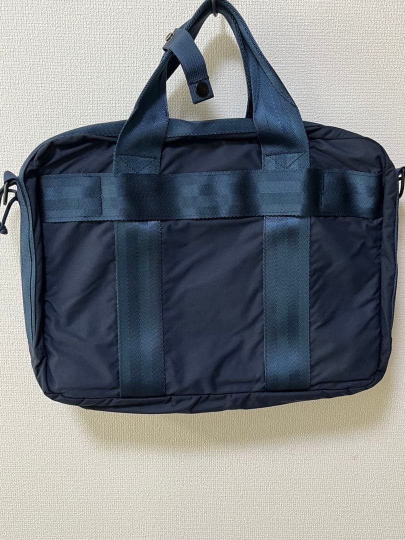 BRIEFINGネイビー ビジネスバッグ ショルダーストラップ付