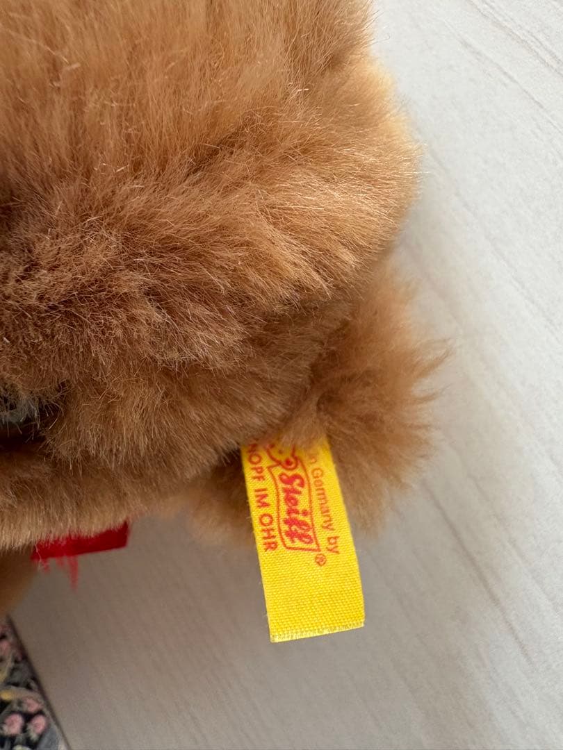 タグ付　シュタイフ　Floppy Bear ぬいぐるみ　寝そべり　テディベア