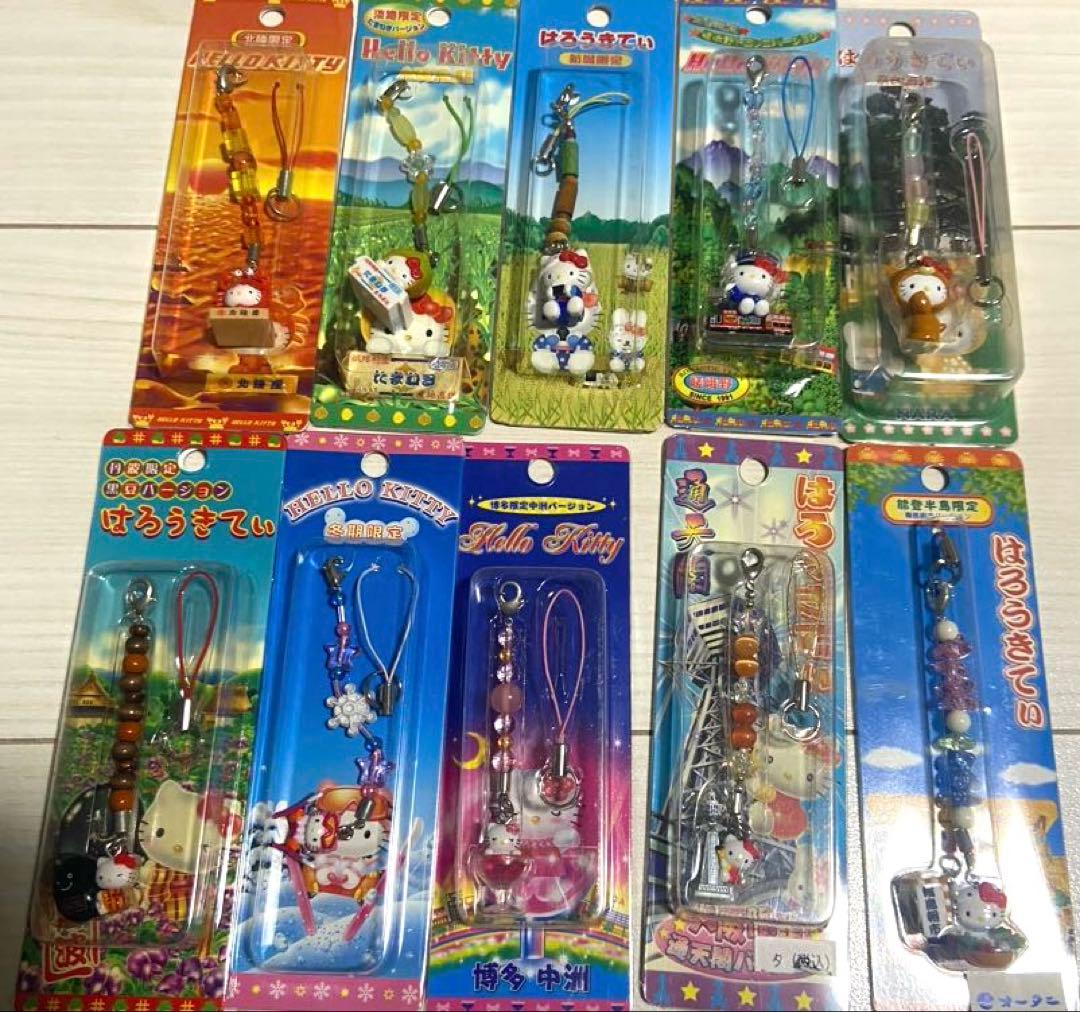 【レア】ハローキティ　ご当地限定　ストラップ　67点