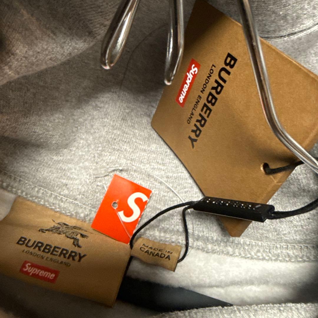 トップス Supreme Burberry Box Logo Hooded M